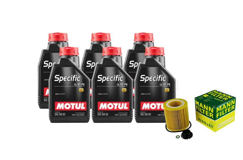 BMW Engine Oil Change Kit - Motul 11427953125 (5W30) (SPECIFIC LL-01 FE)